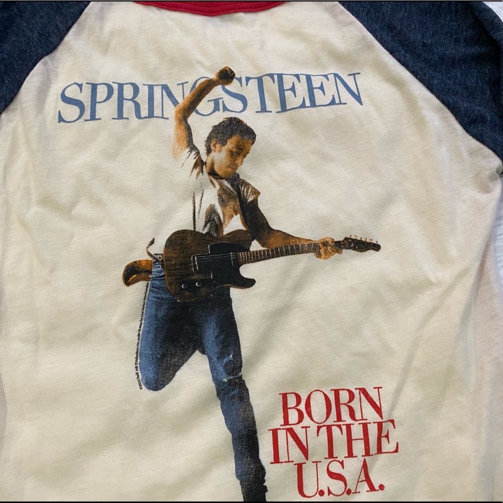 Bruce Springsteen Baby Raglan Tee - Picture 2 of 7